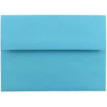 JAM Paper® A6 Colored Invitation Envelopes, 4.75 x 6.5, Blue Recycled, 50/Pack (94523I)