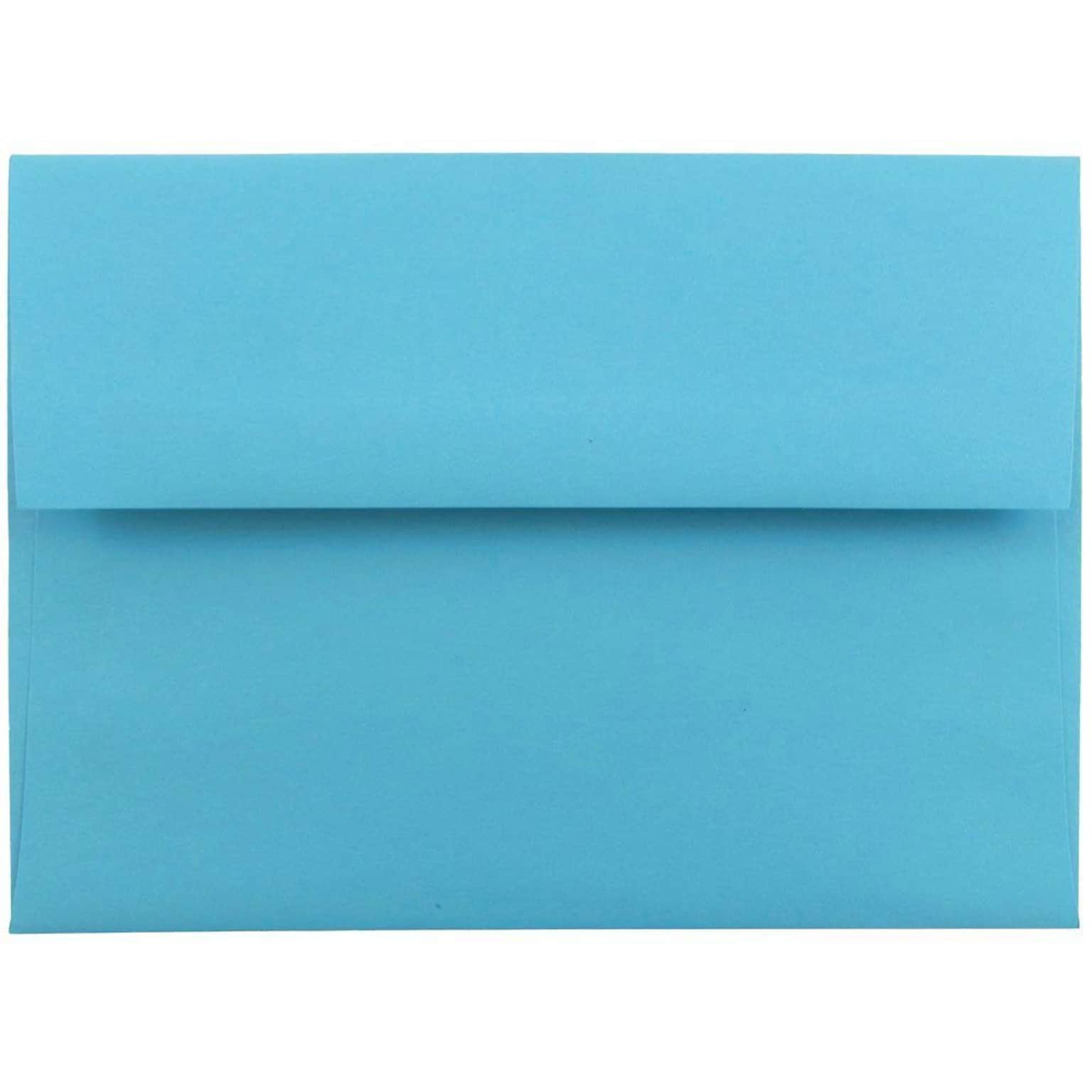 JAM Paper® A6 Colored Invitation Envelopes, 4.75 x 6.5, Blue Recycled, 50/Pack (94523I)