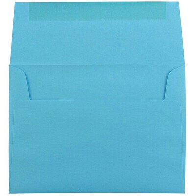 JAM Paper® A6 Colored Invitation Envelopes, 4.75 x 6.5, Blue Recycled, Bulk 1000/Carton (94523B)