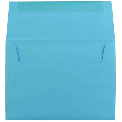 JAM Paper® A6 Colored Invitation Envelopes, 4.75 x 6.5, Blue Recycled, 25/Pack (94523)