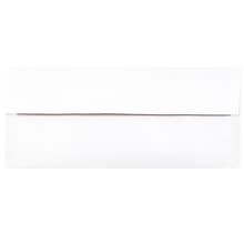 JAM Paper Open End #10 Business Envelope, 4 1/8 x 9 1/2, White and Red, 50/Pack (95140I)