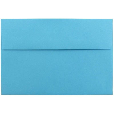 JAM Paper® A8 Colored Invitation Envelopes, 5.5 x 8.125, Blue Recycled, 50/Pack (95435I)
