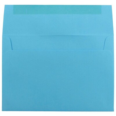 JAM Paper® A8 Colored Invitation Envelopes, 5.5 x 8.125, Blue Recycled, 25/Pack (95435)