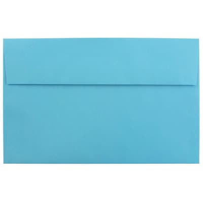 JAM Paper® A10 Colored Invitation Envelopes, 6 x 9.5, Blue Recycled, Bulk 250/Box (95443H)