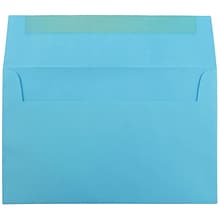 JAM Paper® A10 Colored Invitation Envelopes, 6 x 9.5, Blue Recycled, 50/Pack (95443I)