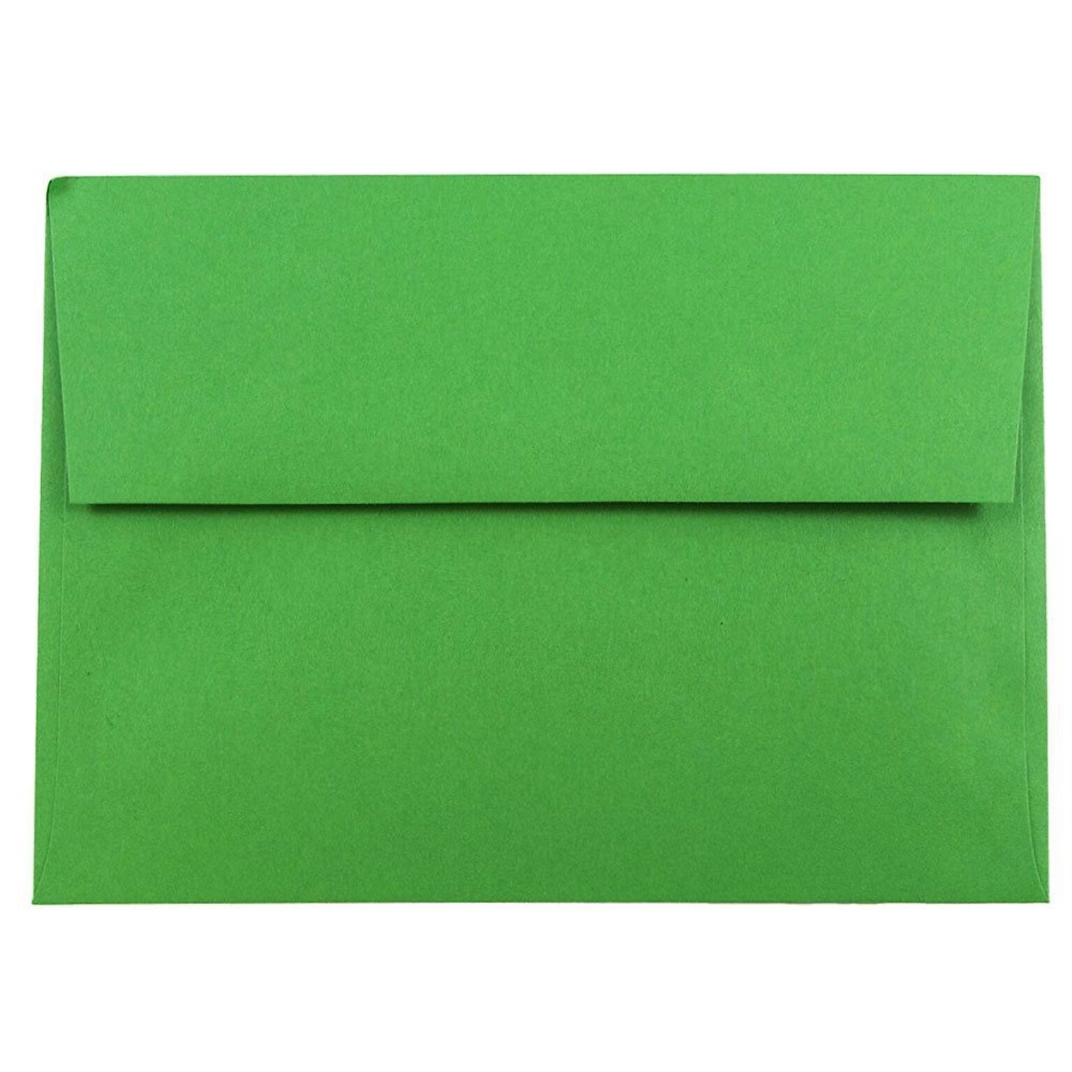JAM Paper® A7 Colored Invitation Envelopes, 5.25 x 7.25, Green Recycled, 50/Pack (95617I)