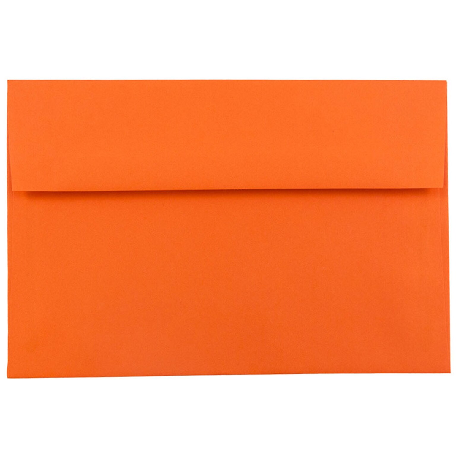 JAM Paper® A7 Colored Invitation Envelopes, 5.25 x 7.25, Orange Recycled, Bulk 250/Box (95666H)