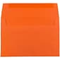 JAM Paper® A7 Colored Invitation Envelopes, 5.25 x 7.25, Orange Recycled, Bulk 250/Box (95666H)