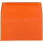 JAM Paper A7 Colored Invitation Envelopes, 5.25 x 7.25, Orange Recycled, 25/Pack (95666)