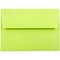 JAM Paper® A7 Colored Invitation Envelopes, 5.25 x 7.25, Ultra Lime Green, Bulk 1000/Carton (96151B)