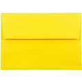 JAM Paper A8 Colored Invitation Envelopes, 5.5 x 8.125, Yellow Recycled, 50/Pack (96334I)