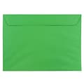 JAM Paper Booklet Envelopes, 9 x 12, Christmas Green, 1000/Carton (154124B)