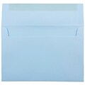 JAM Paper® A9 Invitation Envelopes, 5.75 x 8.75, Baby Blue, 25/Pack (155699)