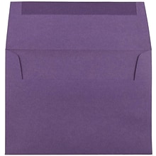 JAM Paper® A6 Invitation Envelopes, 4.75 x 6.5, Dark Purple, 25/Pack (157465)