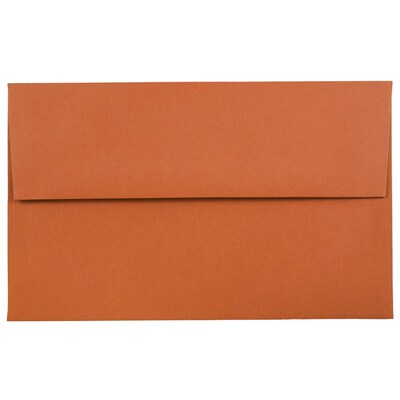 JAM Paper® A10 Invitation Envelopes, 6 x 9.5, Dark Orange, 25/Pack (157467)