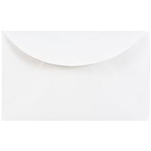 JAM Paper 3Drug Mini Envelopes, 2.3125 x 3.625, White, Bulk 1000/Carton (0201214B)