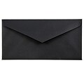 JAM Paper Monarch Envelopes, 3.875 x 7.5, Black Linen, 25/Pack (317572)