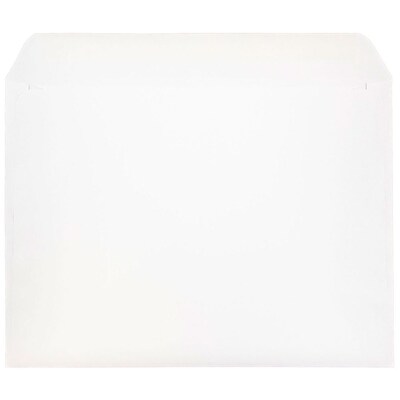 JAM Paper 9.5 x 12.625 Booklet Commercial Envelopes, White, 100/Pack (953454B)