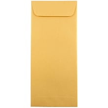JAM Paper #10 Policy Metallic Business Envelopes, 4 1/8 x 9 1/2, Stardream Gold, 25/Pack (1261602)