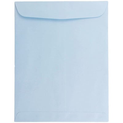 JAM Paper® 10 x 13 Open End Catalog Envelopes, Baby Blue, 100/Pack (1286188)