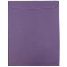 JAM Paper 10 x 13 Open End Catalog Envelopes, Dark Purple, 25/Pack (1287032)