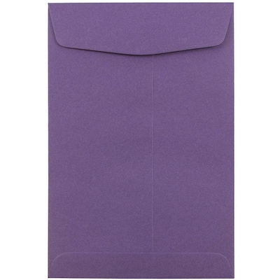 JAM Paper 6 x 9 Open End Catalog Envelopes, Dark Purple, 25/Pack (1287033)