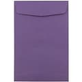 JAM Paper 6 x 9 Open End Catalog Envelopes, Dark Purple, 25/Pack (1287033)