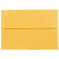 JAM Paper® 4Bar A1 Translucent Vellum Invitation Envelopes, 3.625 x 5.125, Gold, 25/Pack (1591606)