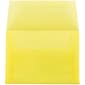JAM Paper A6 Translucent Vellum Invitation Envelopes, 4.75 x 6.5, Primary Yellow, 25/Pack (1591712)