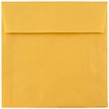 JAM Paper® 6.5 x 6.5 Square Translucent Vellum Invitation Envelopes, Gold, Bulk 250/Box (1594761H)