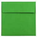 JAM Paper 6 x 6 Square Colored Invitation Envelopes, Green Recycled, 25/Pack (2792267)