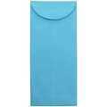 JAM Paper Open End #11 Currency Envelope, 4 1/2 x 10 3/8, Blue Brite Hue, 50/Pack (3156390I)