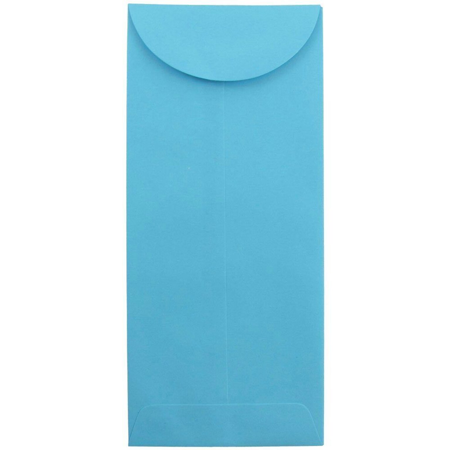 JAM Paper Open End #11 Currency Envelope, 4 1/2 x 10 3/8, Blue Brite Hue, 50/Pack (3156390I)