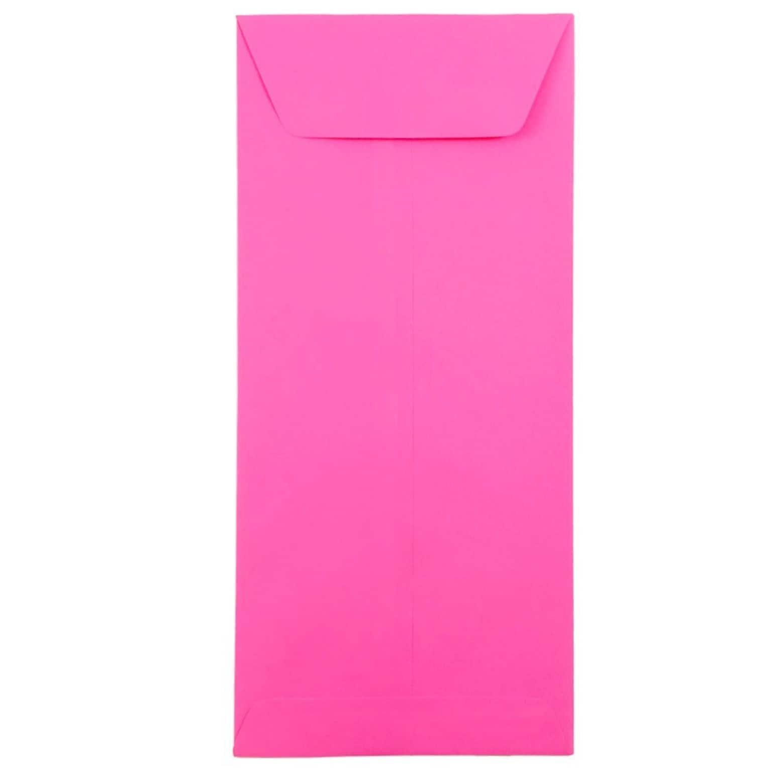 JAM Paper® #12 Policy Business Colored Envelopes, 4.75 x 11, Ultra Fuchsia Pink, 25/Pack (3156396)