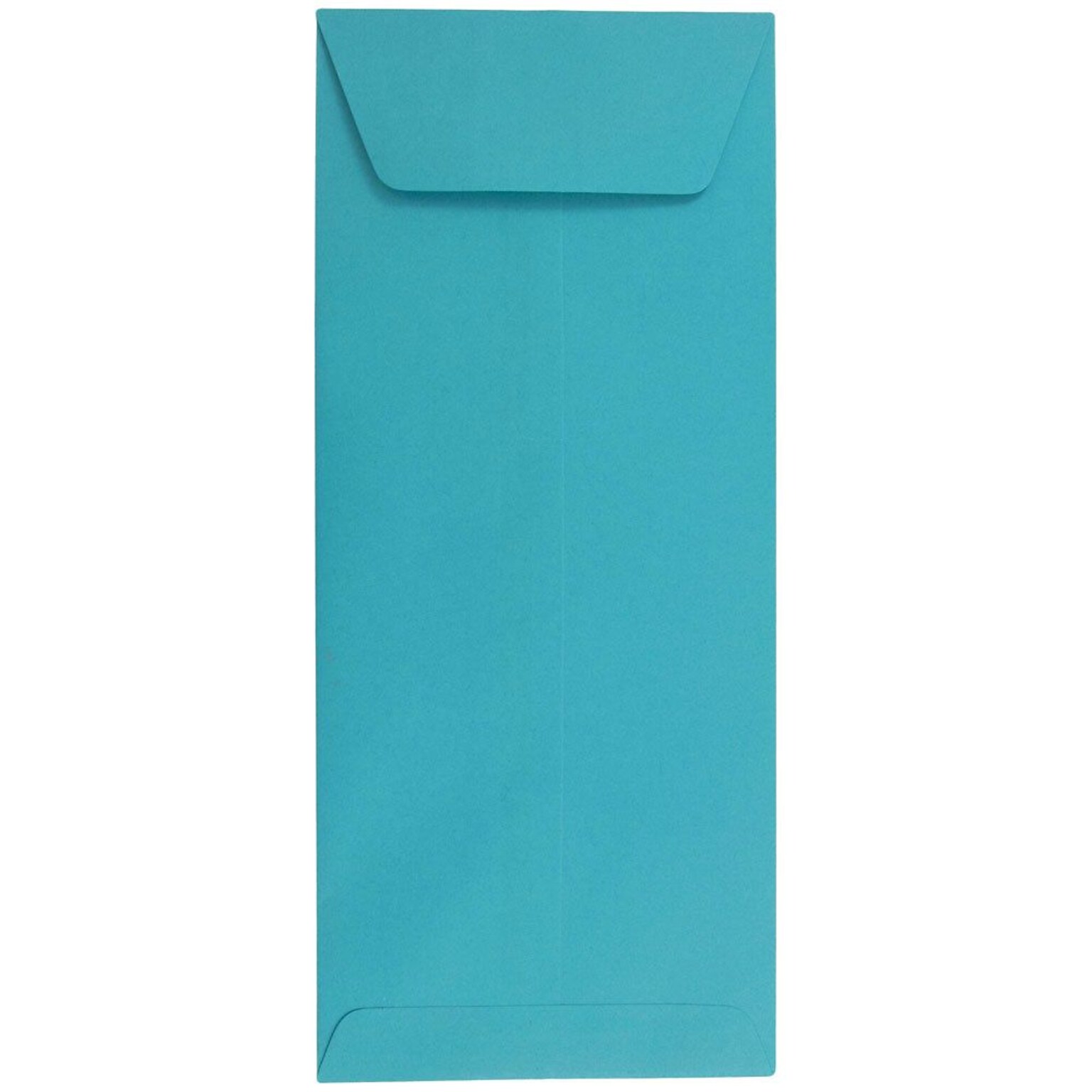 JAM Paper Open End #12 Currency Envelope, 4 3/4 x 11, Sea Blue Brite Hue, 50/Pack (3156397I)