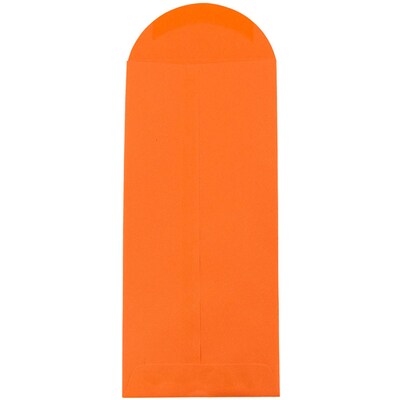 JAM Paper #12 Policy Business Colored Envelopes, 4.75 x 11, Orange Recycled, 25/Pack (3156399)