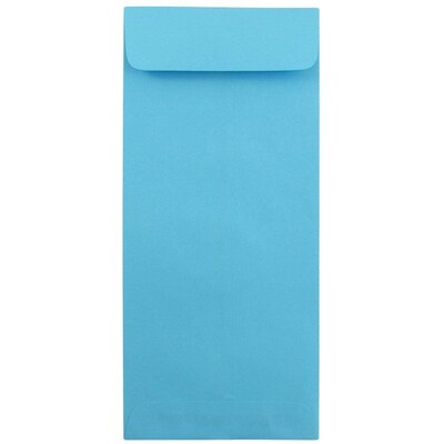 JAM Paper #12 Policy Business Colored Envelopes, 4.75 x 11, Blue Recycled, 50/Pack (3156401I)