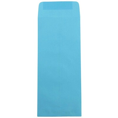 JAM Paper #12 Policy Business Colored Envelopes, 4.75 x 11, Blue Recycled, 50/Pack (3156401I)