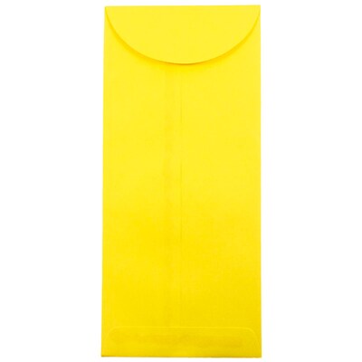 JAM Paper #14 Policy Business Commercial Envelope, 5" x 11 1/2", Yellow Brite Hue, 500/Pack (3156404H)