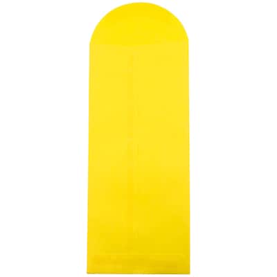 JAM Paper® #14 Policy Business Colored Envelopes, 5 x 11.5, Yellow Recycled, 25/Pack (3156404)
