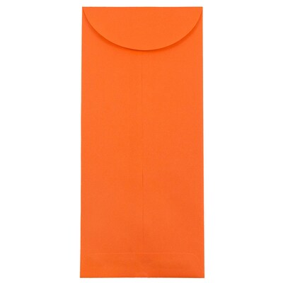 JAM Paper #14 Policy Business Colored Envelopes, 5 x 11.5, Orange Recycled, 25/Pack (3156405)