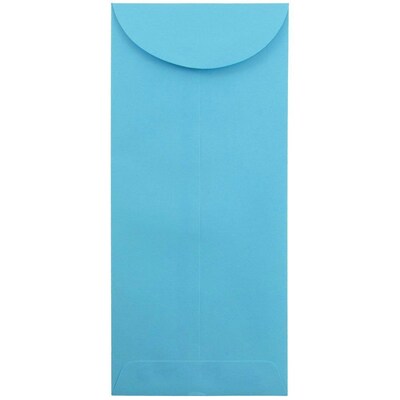 JAM Paper #14 Policy Business Colored Envelopes, 5 x 11 1/2, Blue Brite Hue, 50/Pack (3156407I)