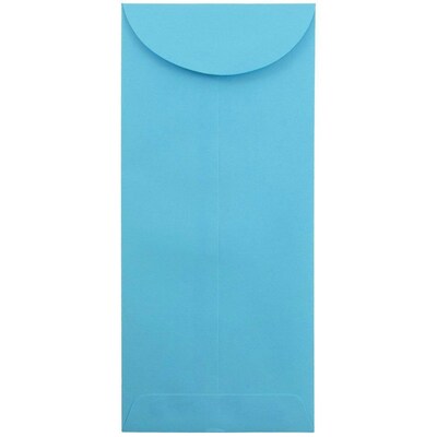 JAM Paper #14 Policy Business Colored Envelopes, 5 x 11.5, Blue Recycled, 25/Pack (3156407)