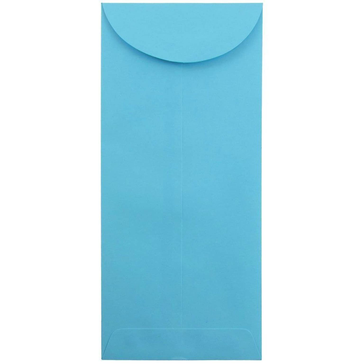 JAM Paper #14 Policy Business Colored Envelopes, 5 x 11 1/2, Blue Brite Hue, 50/Pack (3156407I)