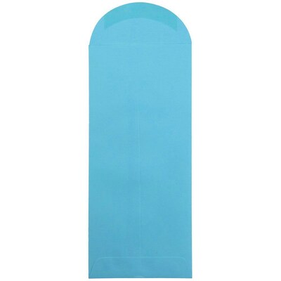 JAM Paper #14 Policy Business Colored Envelopes, 5 x 11.5, Blue Recycled, 25/Pack (3156407)