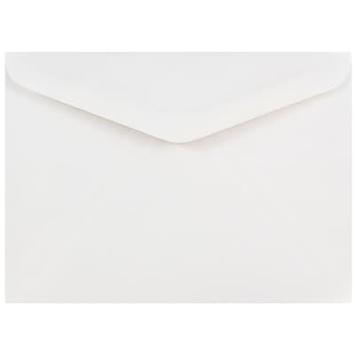 JAM Paper A7 Invitation Envelopes with V-Flap, 5.25 x 7.25, White, Bulk 250/Box (4023210H)
