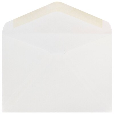 JAM Paper A7 Invitation Envelopes with V-Flap, 5.25 x 7.25, White, 25/Pack (4023210)