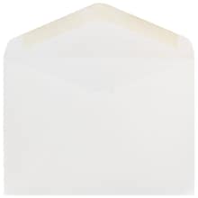JAM Paper A7 Invitation Envelopes with V-Flap, 5.25 x 7.25, White, Bulk 250/Box (4023210H)