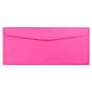 JAM Paper #10 Business Window Envelope, 4 1/8" x 9 1/2", Ultra Fuchsia Pink, 25/Pack (5156479)