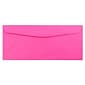 JAM Paper® #10 Business Window Envelopes, 4.125 x 9.5, Ultra Fuchsia Pink, Bulk 500/Box (5156479H)